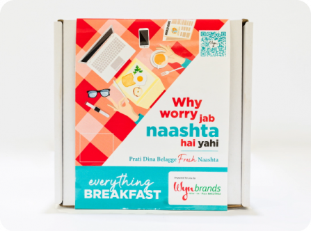 Freshly prepared breakfast