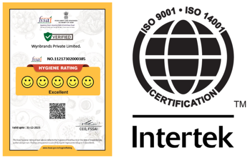 Wyn Brands certifications
