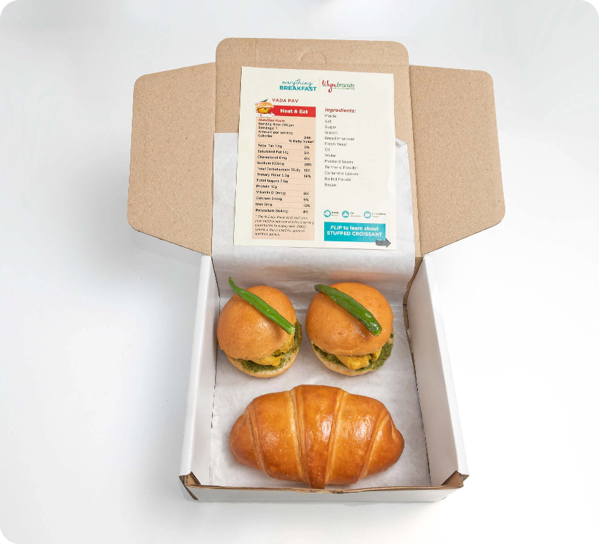 Vada Pav and Stuffed Croissant